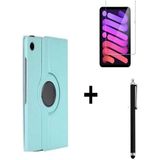 Israh Apple iPad Pro 12.9 Inç 5. ve 6.nesil Için Uyumlu Dönebilen Tablet Kılıfı + Ekran Koruyucu + Kalem - Mavi