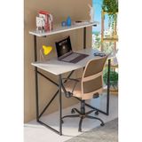 İşsevenler 75 Cm Çalışma Masası Raf Kitaplık Çok Amaçlı Ofis Masa Beyaz 45 Cm Modern Beyaz Suntalam 90 Cm 75 X