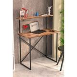 İşsevenler Çalışma Masası Kitaplık - 45x90x75 - Ceviz