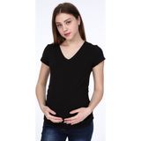 Işşıl 3158 V Yaka Kısa Kol Hamile T-shirt