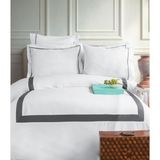 Issimo Home Exclusive 300 Tc Pamuksaten Çift Kişilik Nevresim Takımı Malones - 200 x 220 cm - Beyaz