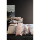İssimo Home Helix Kahve 210 TC (83 Tel) Dijital Pamuk Saten Çift Kişilik Nevresim Takımı
