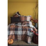 İssimo Home Issimo Dunloe Cinnamon Dijital Pamuk Saten Nevresim Takımı Çift Kişilik - Renkli - 200 x 220 cm