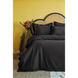 İssimo Home Mıchele Siyah 300TC Saten Çift Kişilik Nevresim Takımı - 270 x 260 cm