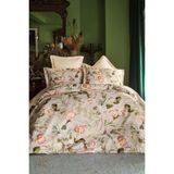Issimo Home Morange Tencel Dijital Baskı Çift Kişilik Nevresim Takımı - 220 x 200 cm - Beyaz
