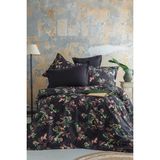 Issimo Home Notte Çift Kişilik 300 Tc (120 Tel) Dijital Pamuk Saten Nevresim Takımı - Siyah - 200 x 220 cm