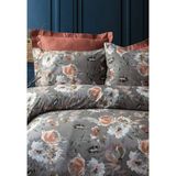 Issimo Home Pamuksaten Çift Kişilik Nevresim Takımı Shady - 200 x 220 cm - Kiremit