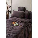 Issimo Home Savanna Blacky Çift Kişilik %100 Pamuk Poplin Yıkanmış Nevresim Takımı - 200 x 220 cm - Siyah