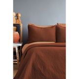 İssimo Home Savanna Yıkanmış Pamuk Poplin bakir Yatak Örtüsü 180*260cm. - Bakır - 180 x 260 cm