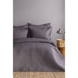 Issimo Home Simply Duman Gri/füme Çift Kişilik %100 Pamuk Saten Yatak Örtüsü Seti - 240 x 260 cm