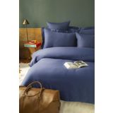 Issimo Home Simply Lacivert Çift Kişilik Pamuk Saten Nevresim Takımı