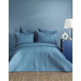 Issimo Home Sımply Sky Mavi Tek Kişilik Yatak Örtüsü - 240 x 260 cm - Azur Mavi