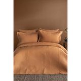İssimo Home Simply Terra Cotta Pamuk Saten Nevresim Takımı Aile Seti - Kahve - 160 x 220 cm