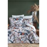 Issimo Home Spasso Çift Kişilik %100 Pamuk Saten Dijital Baskılı Nevresim Takımı - Yeşil - 200 x 220 cm