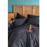 İssimo Home Strada Black 210 Tc (83 TEL) Pamuk Saten Nevresim Takımı Çift Kişilik