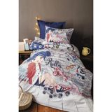 İssimo Shiny Girl Dijital Ranforce Nevresim Takımı Tek Kişilik 160*220 - Açık Mavi - 160 x 220 cm