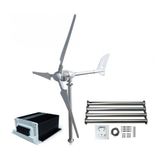 İsta breeze İ-700 W 12V/24V/48V Rüzgar Türbini + Hibrit Şarj Kontrol Cihazı + Direk Seti