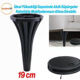 İstanbul 19 Cm Siyah Mobilya Konsol Orta Sehpası Kanepe Koltuk Tv Ünitesi Baza Ayağı Ayak Ayakları