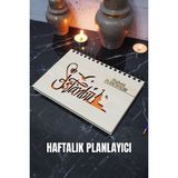 Istanbul Ahşap Plan Defteri - Tarihsiz Defter - Haftalık Planlayıcı (Süresiz Planlama Defteri) A5