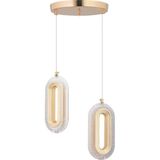 Istanbul Avize Beta 2'li Gold Ledli Modern 3 Renk LED Avize