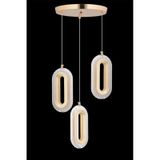 Istanbul Avize Beta 3'lü Gold Ledli Modern 3 Renk LED Avize