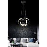 Istanbul Avize Bigiee Ledli Üç Renk Siyah Lüx Modern LED Avize
