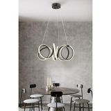 Istanbul Avize Delux Siyah Beyaz Power Ledli Modern Led Avize