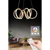 İstanbul Avize İstanbul Avize Delux Eskitme Ledli 3 Renk Kumandalı Modern Led Avize