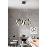 İstanbul Avize İstanbul Avize Delux Siyah Ledli 3 Renk Kumandalı Modern Led Avize