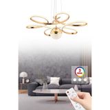İstanbul Avize Istanbul Avize Papatya Gold 3 Renk Ledli Kumandalı Modern LED Avize