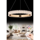 İstanbul Avize Lavanta 50 cm Gold 3 Renk Kumandalı Lüx Led Modern Ledli Avize