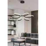 Istanbul Avize Megie Siyah Ledli Lüx Modern Beyaz Power LED Avize