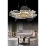İstanbul Avize Nergis 40 cm Lüx Led Gold Kumandalı 3 Renk Modern Ledli Avize
