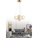 Istanbul Avize Simge Gold Lüx Beyaz Power Ledli Modern Avize - Altın - Beyaz