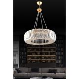 İstanbul Avize Venüs Gold 50 cm Kristal Taşlı Avize