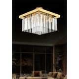 İstanbul Avize Yasemin 40 cm Gold Kristal Taşlı Avize - Altın