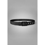 İstanbul Belt 4cm Taktık Kemer-Çift Taraflı-Metal Tokalı - 125 cm - Siyah - Siyah