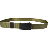 İstanbul Belt Ayarlanabilir Otomatik Tokalı Kanvans Taktik Kemer -120 cm - Siyah Ton Toka - Haki