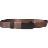İstanbul Belt Ayarlanabilir Otomatik Tokalı Kanvans Taktik Kemer -120 cm - Siyah Ton Toka - Kahverengi
