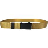 İstanbul Belt Ayarlanabilir Otomatik Tokalı Kanvans Taktik Kemer -120 cm - Siyah Ton Toka - Sarı