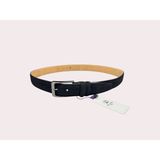 İstanbul Belt Erkek Hakiki Süet Deri Kemer – 3.5 CM – Gümüş Ton Tokalı, Dayanıklı, Şık & Gerçek Deriden Kemer - 105 cm - Siyah