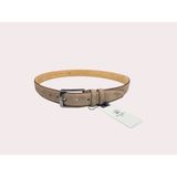İstanbul Belt Erkek Hakiki Süet Deri Kemer – 3.5 CM – Gümüş Ton Tokalı, Dayanıklı, Şık & Gerçek Deriden Kemer - 105 cm - Vizon