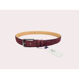 İstanbul Belt Erkek Hakiki Süet Deri Kemer – 3.5 CM – Gümüş Ton Tokalı, Dayanıklı, Şık & Gerçek Deriden Kemer - 110 cm - Bordo