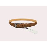 İstanbul Belt Erkek Hakiki Süet Deri Kemer – 3.5 CM – Gümüş Ton Tokalı, Dayanıklı, Şık & Gerçek Deriden Kemer - 115 cm - Taba