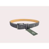 İstanbul Belt Erkek Hakiki Süet Deri Kemer – 4 CM – Gümüş Ton Tokalı, Dayanıklı, Şık & Gerçek Deriden Kemer - 110 cm - Koyu Gri