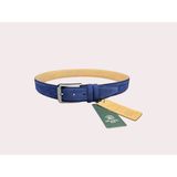 İstanbul Belt Erkek Hakiki Süet Deri Kemer – 4 CM – Gümüş Ton Tokalı, Dayanıklı, Şık & Gerçek Deriden Kemer - 115 cm - Lacivert