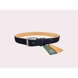 İstanbul Belt Erkek Hakiki Süet Deri Kemer – 4 CM – Gümüş Ton Tokalı, Dayanıklı, Şık & Gerçek Deriden Kemer - 125 cm - Siyah