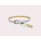 İstanbul Belt Hakiki Klasik Deri Erkek Kemer – 3 cm – Gümüş Ton Tokalı – Dayanıklı & Gerçek Deriden Kemer, Renk & Boy Seçenekleri - 130 cm - Beyaz