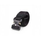 İstanbul Belt Ithal Kobra Taktik Kemer – Ayarlanabilir 125 cm – Metal Kobra Tokalı – Outdoor / Askeri / Günlük Kullanım – Unisex Kumaş Kemer - Siyah