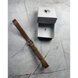 İstanbul Belt Klasik Deri Kadın Kemer – 3 cm – Parlak Altın Ton Tokalı – Dayanıklı, Şık & Gerçek Deriden Kemer - 105 cm - Açık Kahverengi
